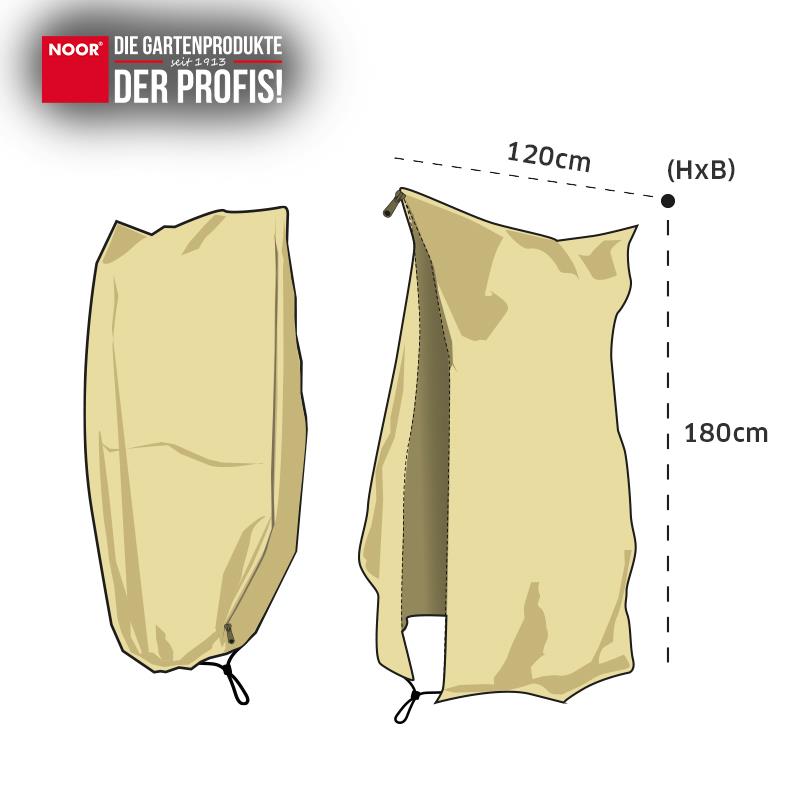 Winterschutzhauben in verschiedenen Größen für den passgenauen Winterschutz von kleinen Sträuchern bis zu großen Kronen