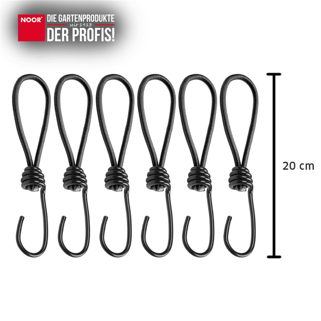 Planenspanner MINI 6er Set Abmessungen NOOR