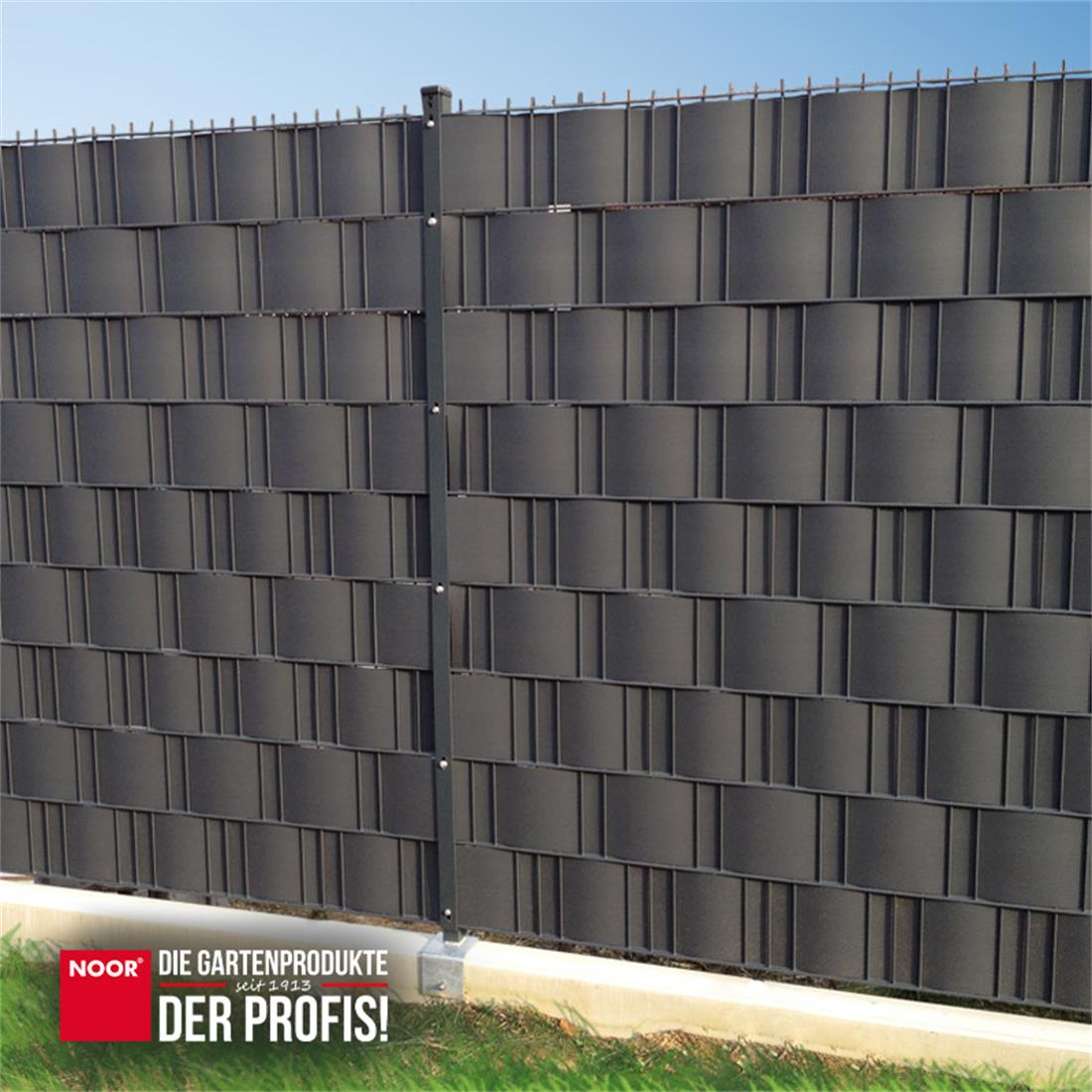 Blickdichte Zaungestaltung mit PP Sichtschutzstreifen PRO für maximale Privatsphäre im Garten