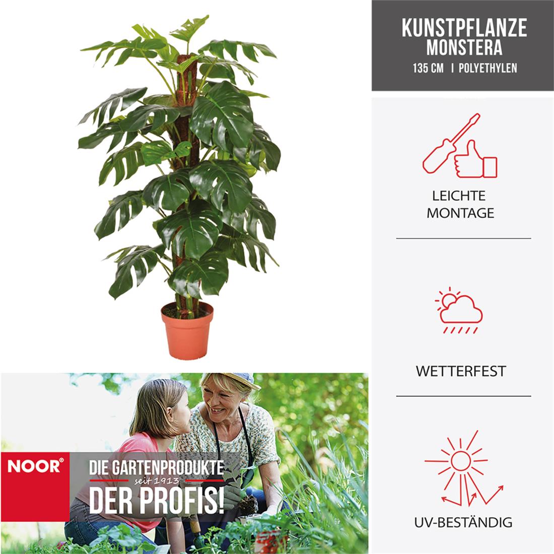 Kunstpflanze MONSTERA Infos NOOR