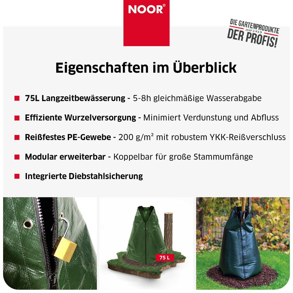 Bewässerungssack FROGBAG - 75 Liter - 200 g/m²