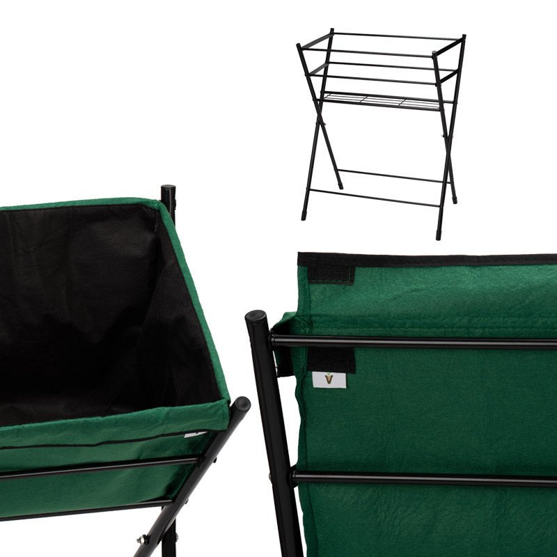 Hochbeet - Beet aus dunkelgrünem Vliesstoff