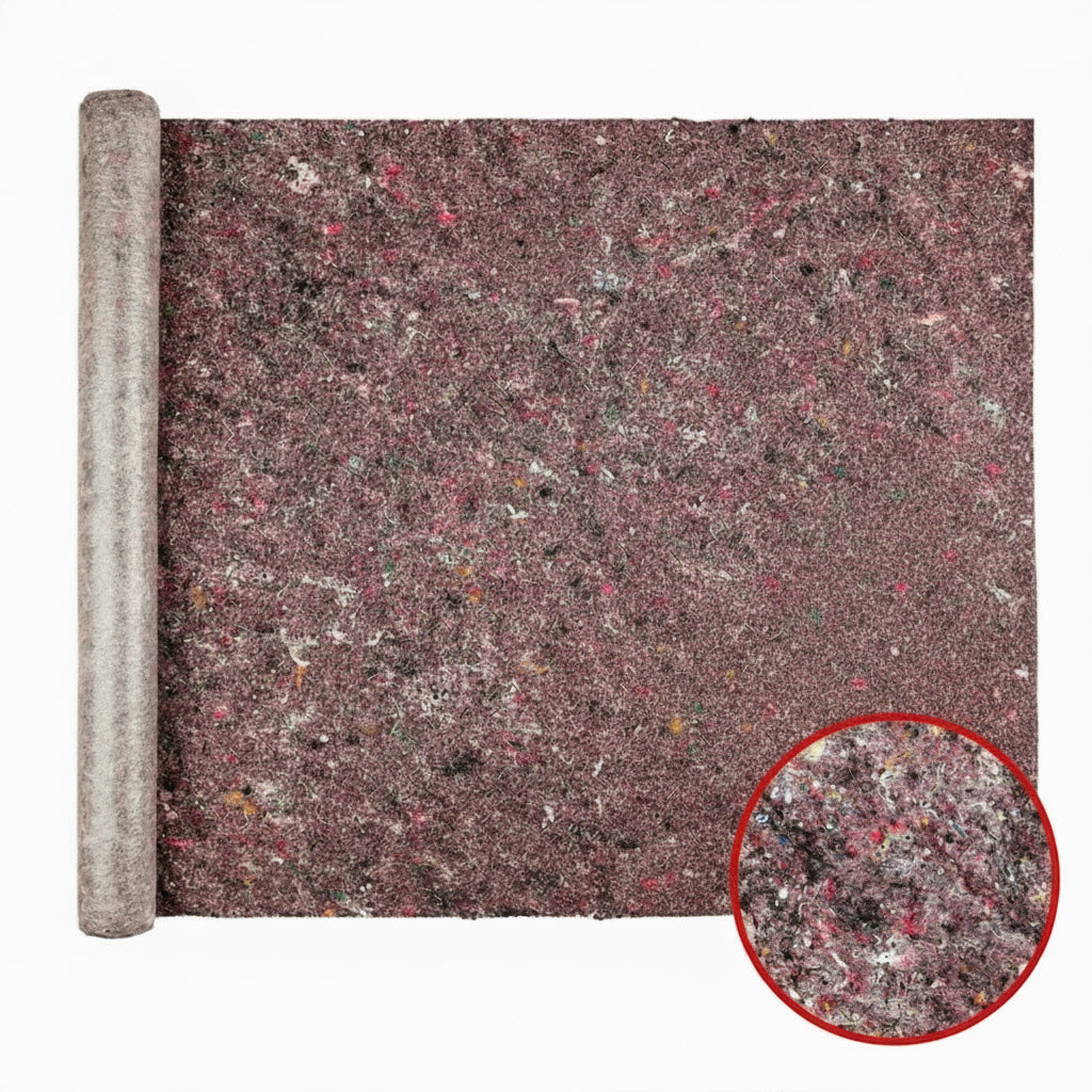 Profi Bauvlies auf Rolle mit bunter Textilvlies-Oberfläche und rutschhemmender Folienunterseite für Malerarbeiten.