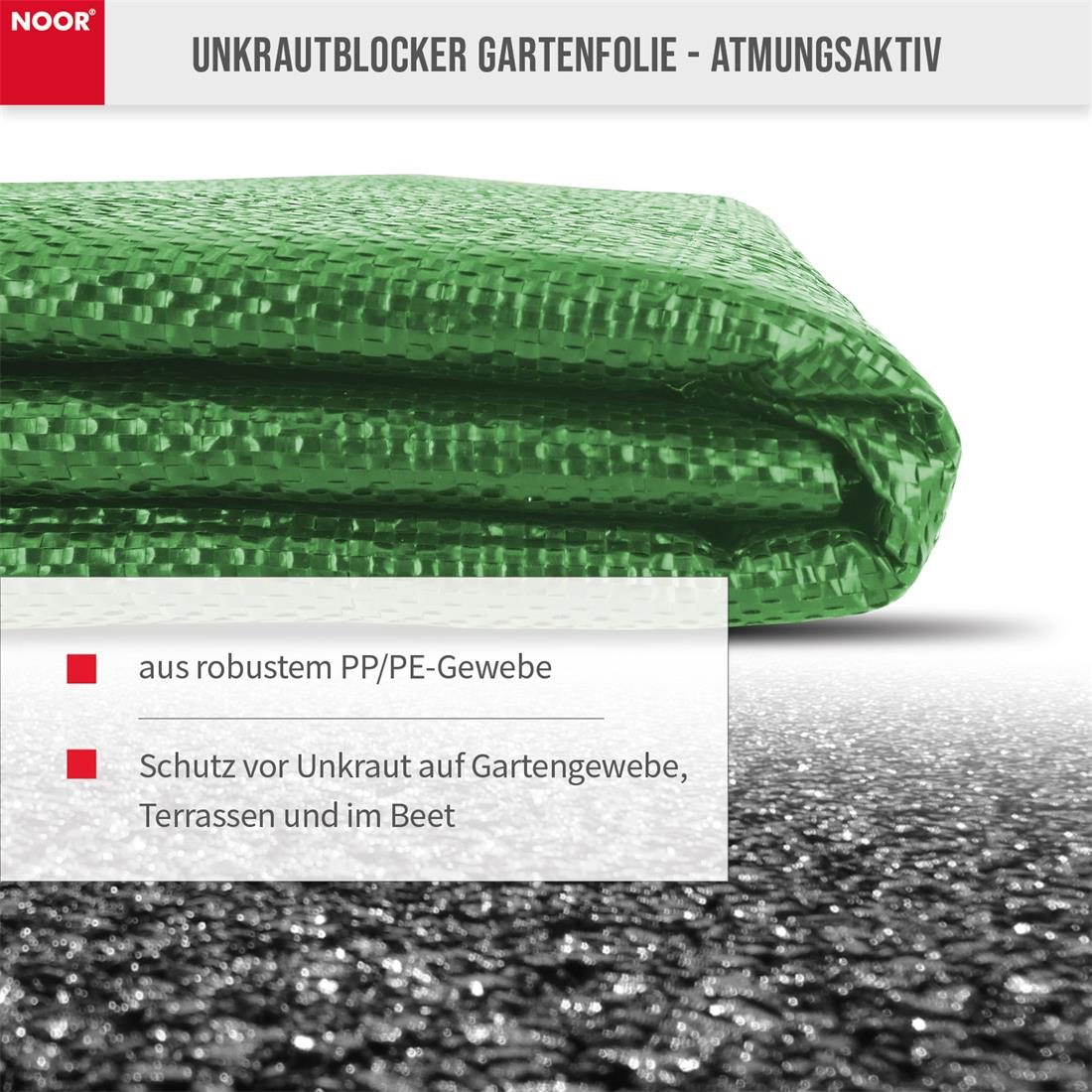 Unkrautblocker 105 g/m² Material Grün NOOR