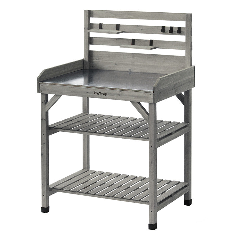 Klassisches Design des VegTrug Pflanztisches – eine dekorative und funktionale Ergänzung für Terrasse und Balkon