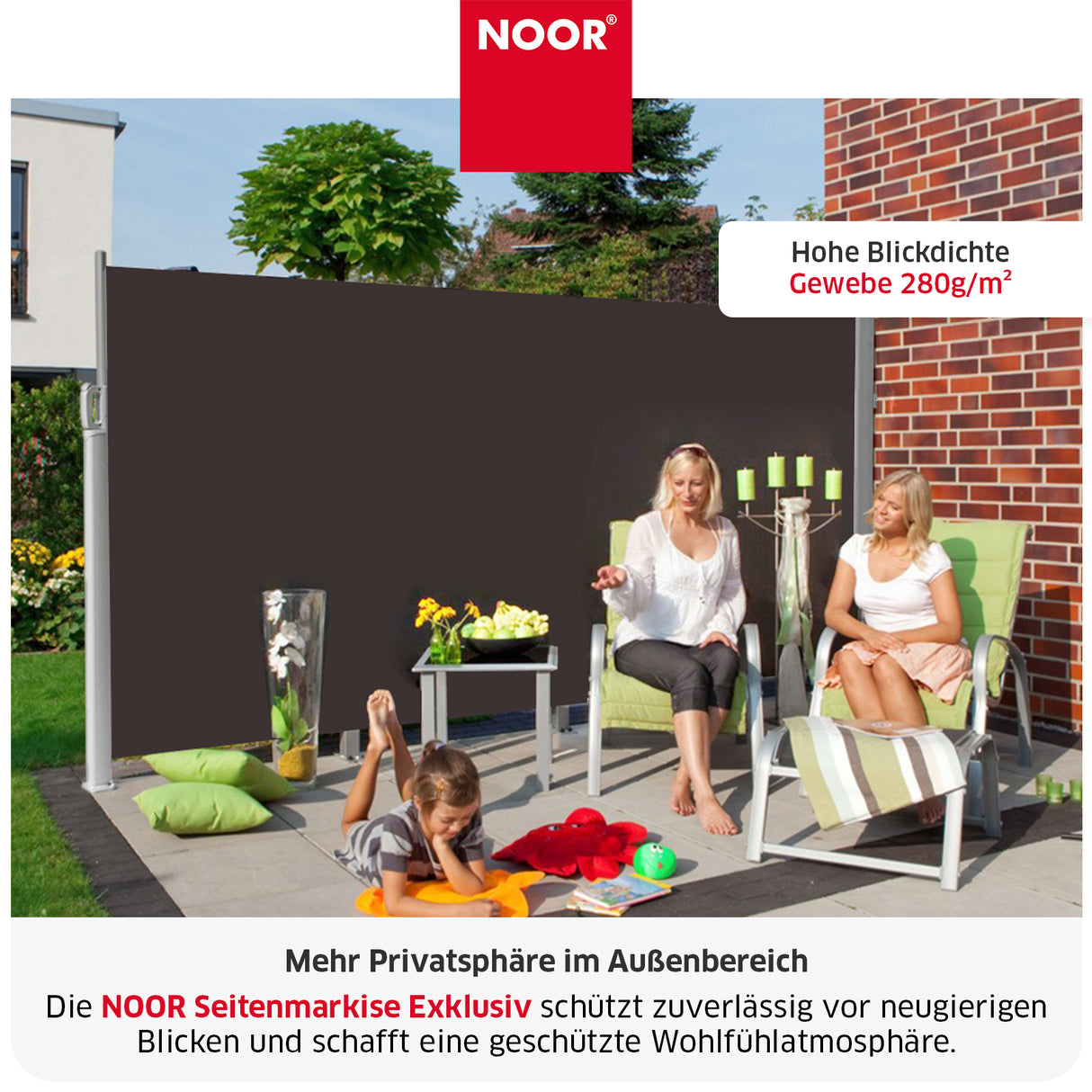 Seitenmarkise EXKLUSIV - 3,5 m - 280 g/m²