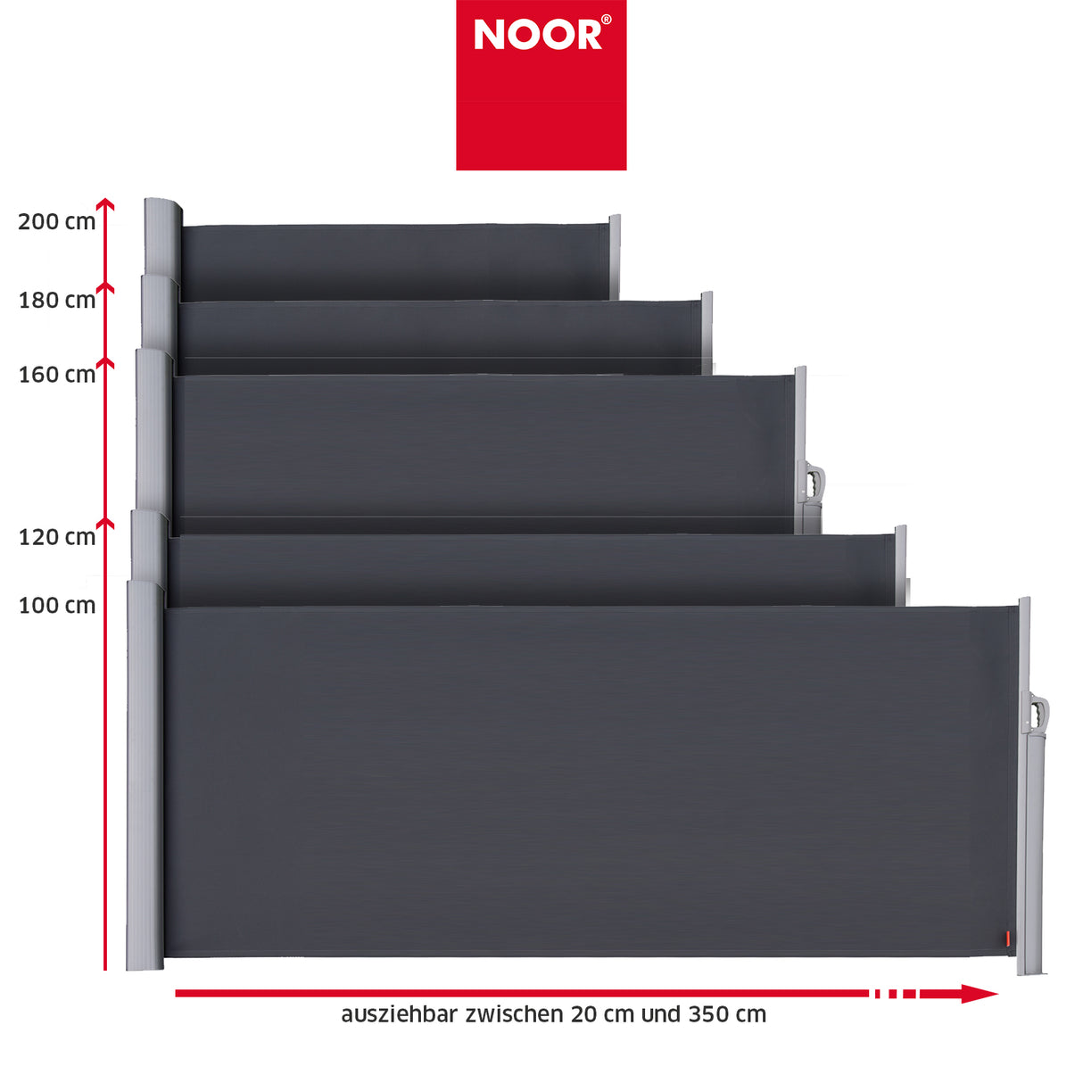 Seitenmarkise EXKLUSIV - 3,5 m - 280 g/m²