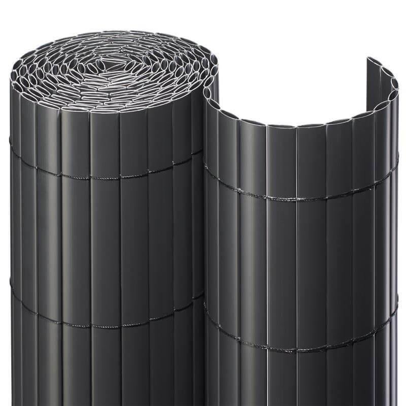 Sichtschutzmatte PVC SIGHT - Flexibler Sichtschutz in vielen Farben | Anthrazit