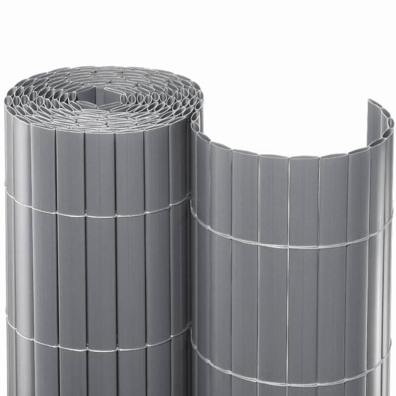 Sichtschutzmatte PVC SIGHT - Flexibler Sichtschutz in vielen Farben | Silber