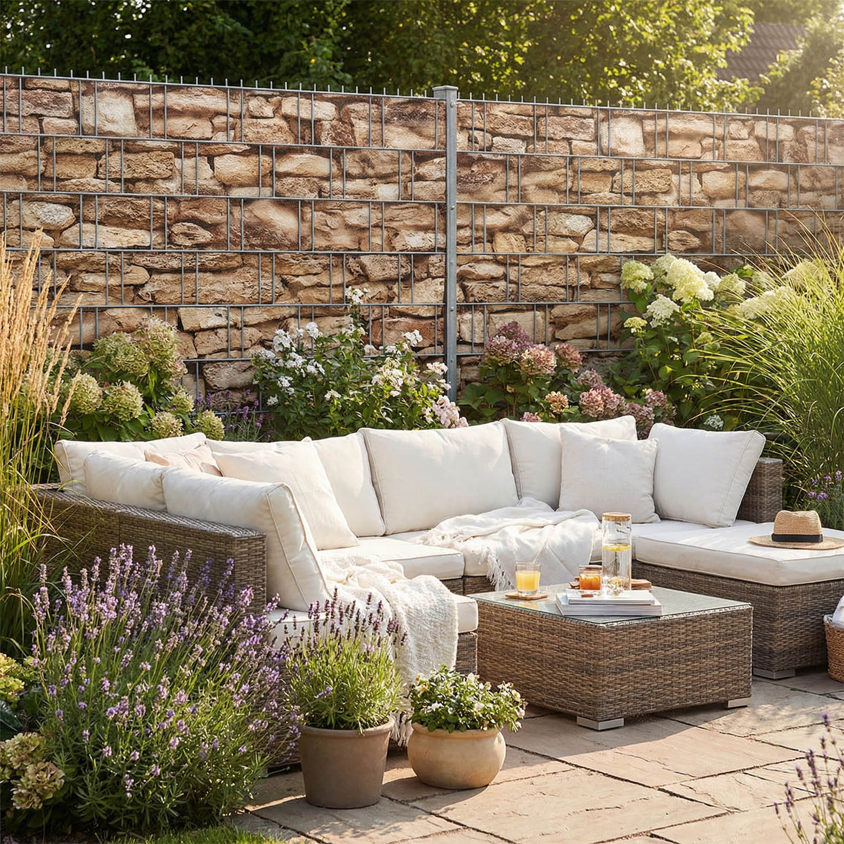 Sichtschutzstreifen PVC Design - 0,19x35 m