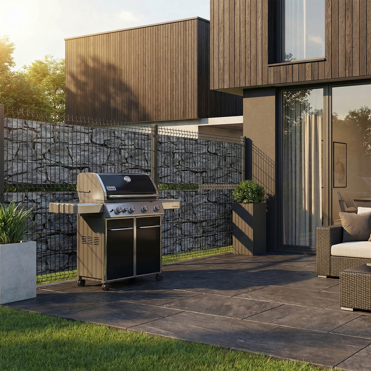 Sichtschutzstreifen PVC Design - 0,19x35 m