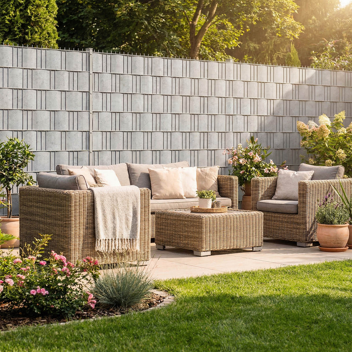 Sichtschutzstreifen PVC Design - 0,19x35 m