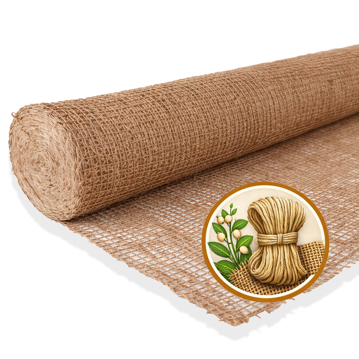 Natur-Erosionsschutzmatte aus Jute zur biologisch abbaubaren Hangsicherung und Bodenfestigung