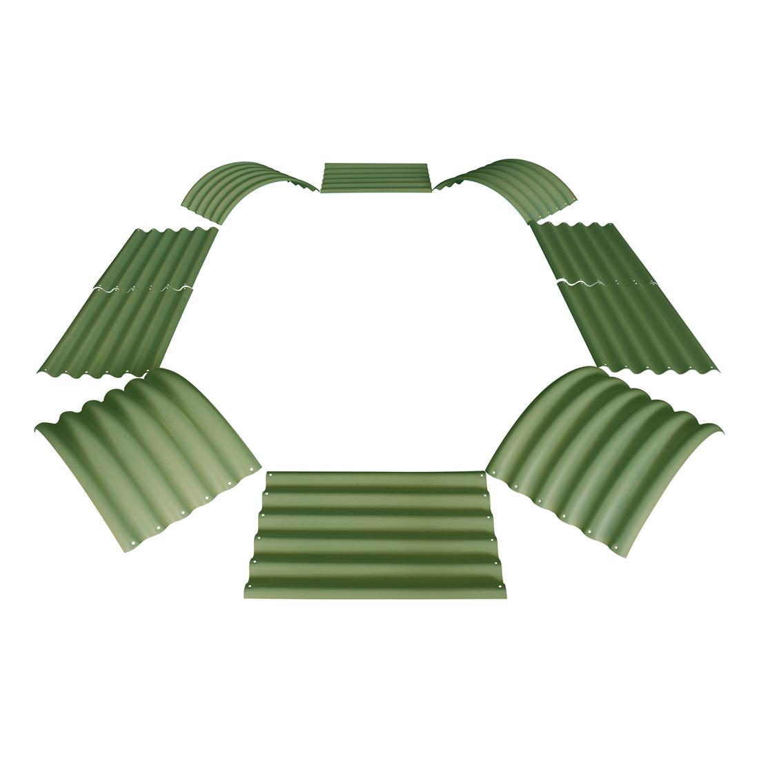 VegTrug® Metall-Hochbeet Sage Green Module NOOR