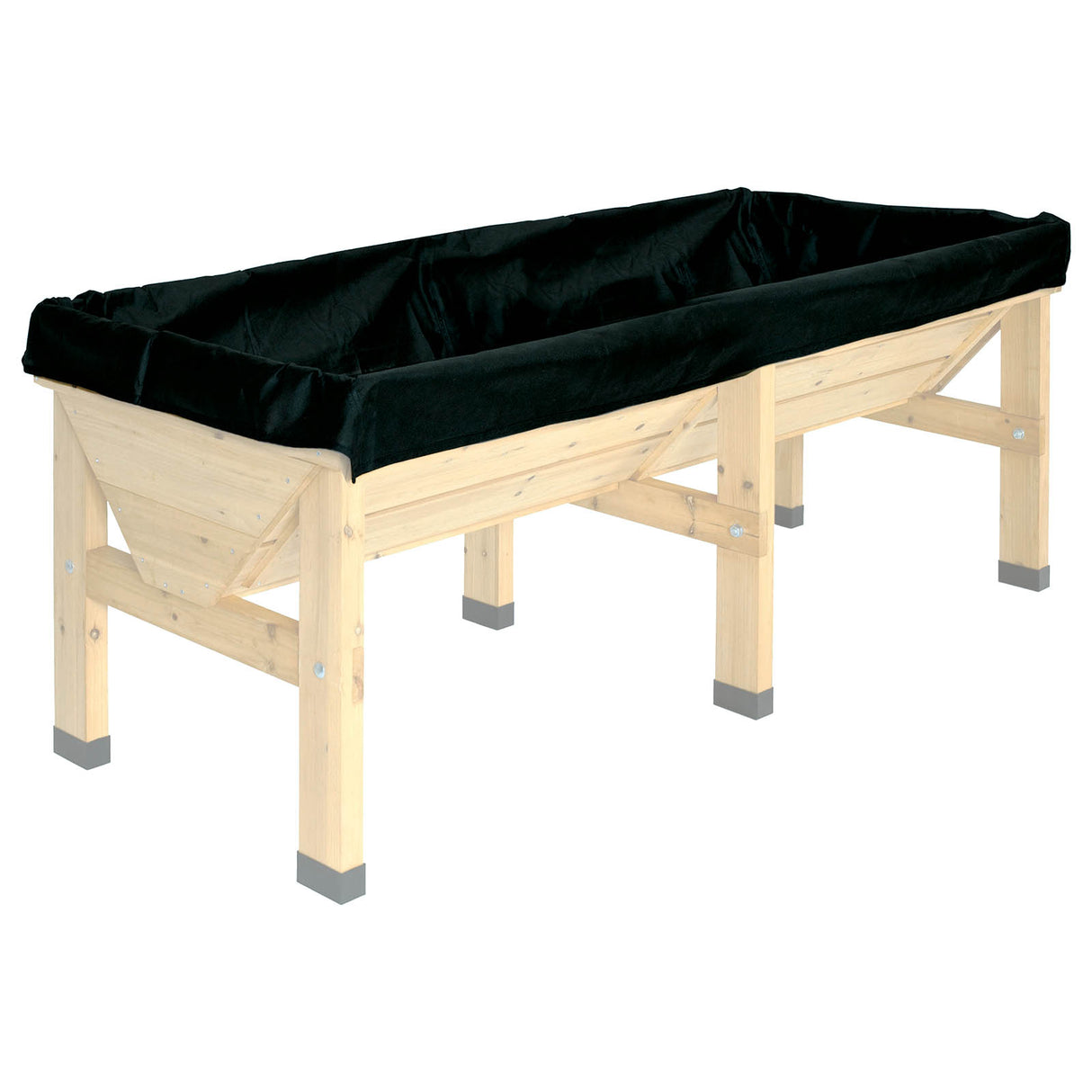 Passgenaues VegTrug Ersatzvlies für klassische Hochbeete zur sauberen Trennung von Erde und Holzkonstruktion