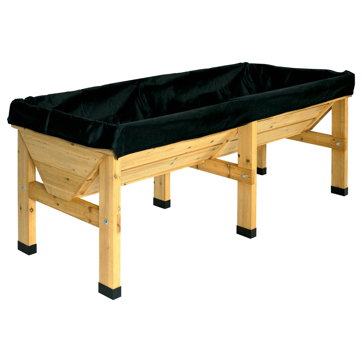 Passgenaues VegTrug Ersatzvlies für klassische Hochbeete zur sauberen Trennung von Erde und Holzkonstruktion