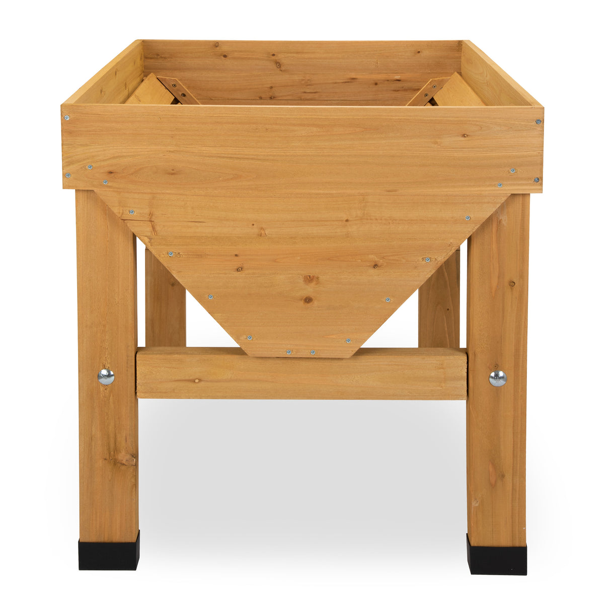 Querschnitt der V-Form des VegTrug Klassik: Viel Platz für Tiefwurzler in der Mitte und Flachwurzler am Rand