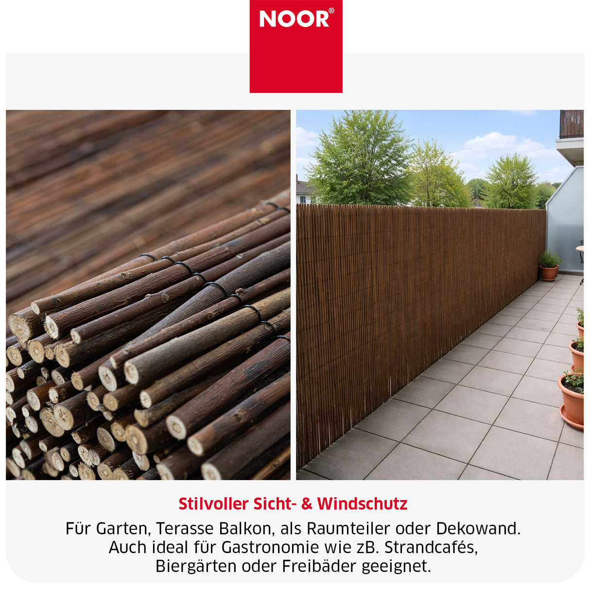 Weidenmatte DELUXE - Verschiedene Größen