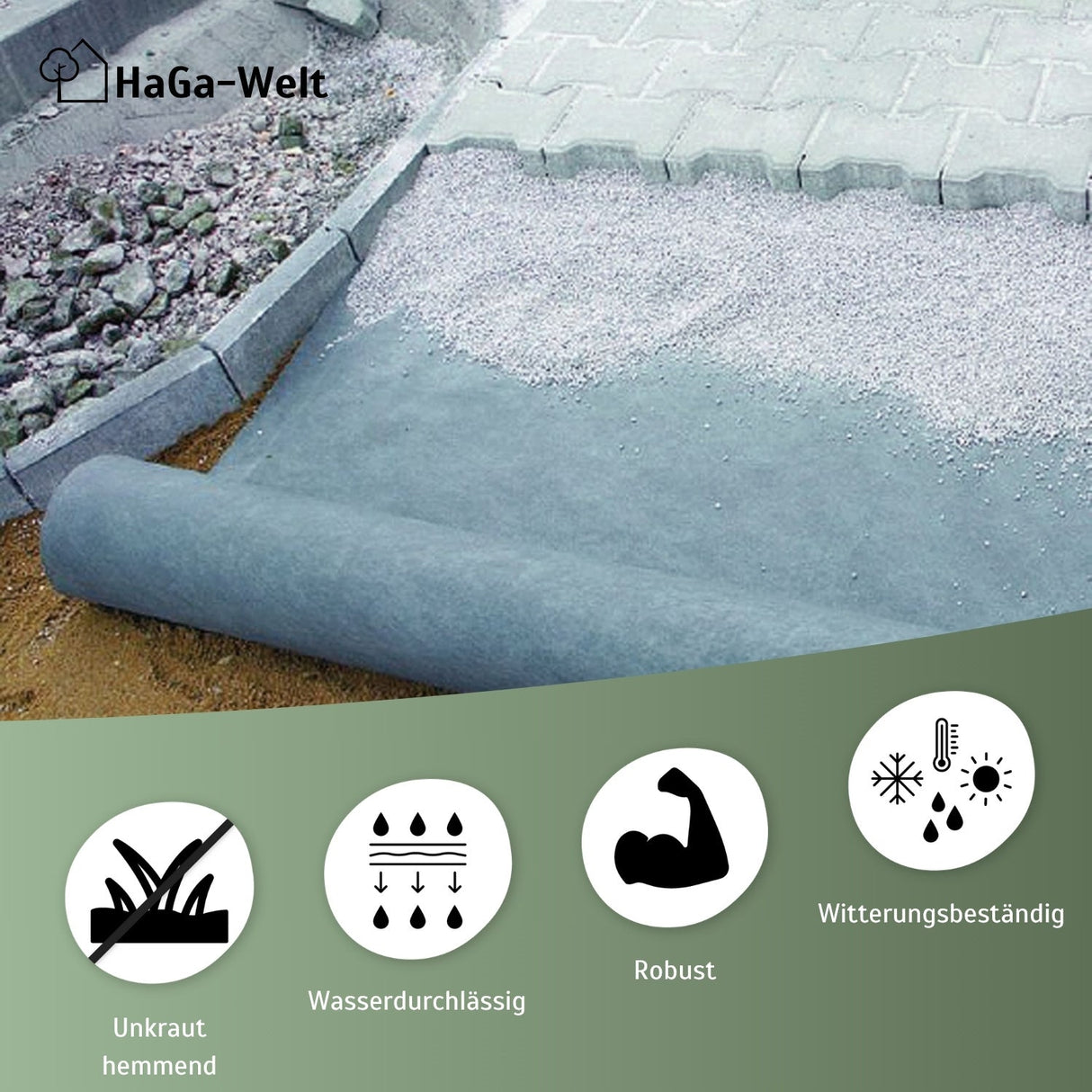 Extra starkes Drainagevlies 200 g/m² Eigenschaften HaGa bei NOOR