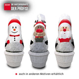 Dekorative Winterschutz Vlieshauben 130x160 cm mit weihnachtlichen Motiven für den Garten