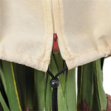 Sicherer Kordelzug mit Stopper am unteren Rand der Premium-Haube zur einfachen und windfesten Fixierung