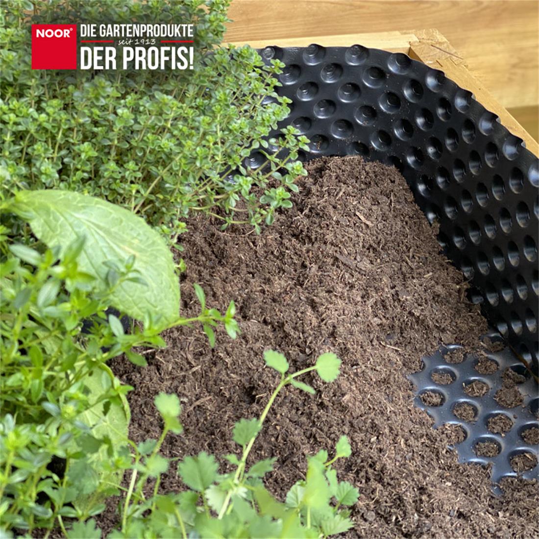 Hochbeet Noppenfolie Anwendung NOOR