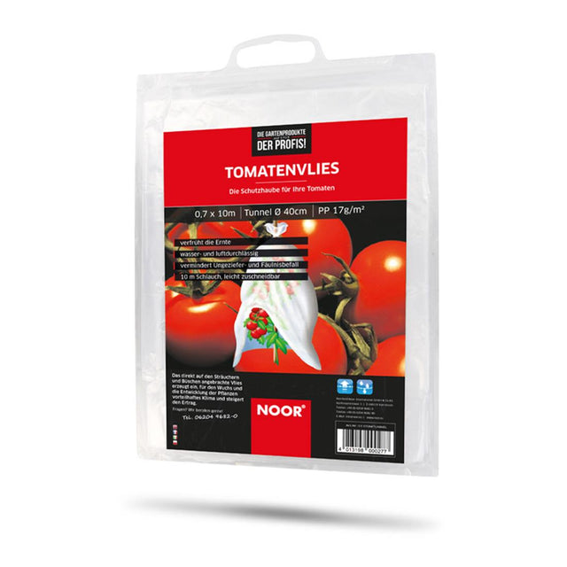 Weißes Tomatenvlies 17g pro Quadratmeter zum Schutz von Jungpflanzen im Garten