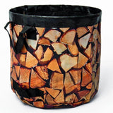 Robuste Kaminholztasche aus strapazierfähigem PE-Gewebe mit einer Traglast von bis zu 40 kg