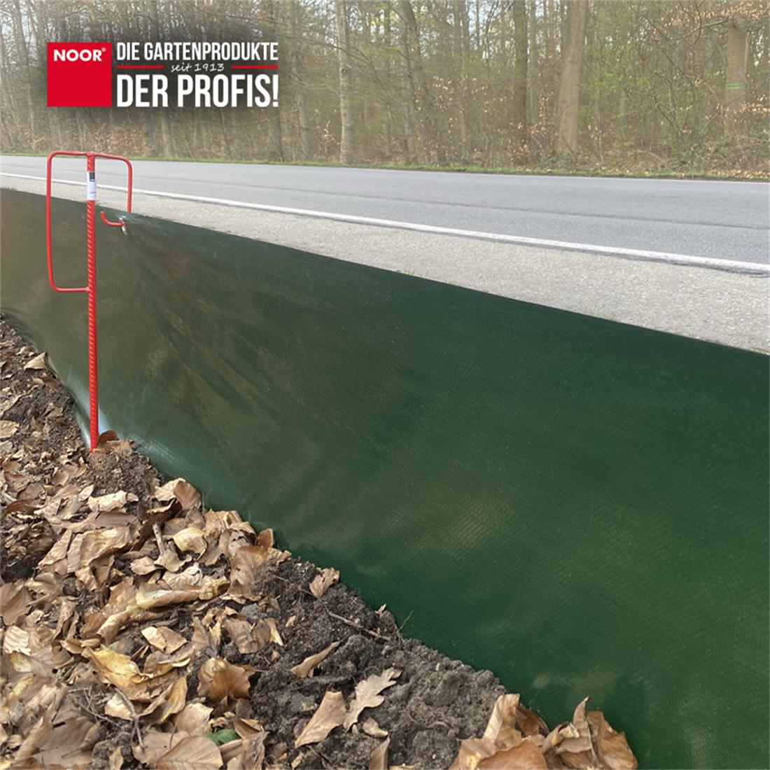Amphibienzaun 120 g/m² Anwendung Straßenrand NOOR