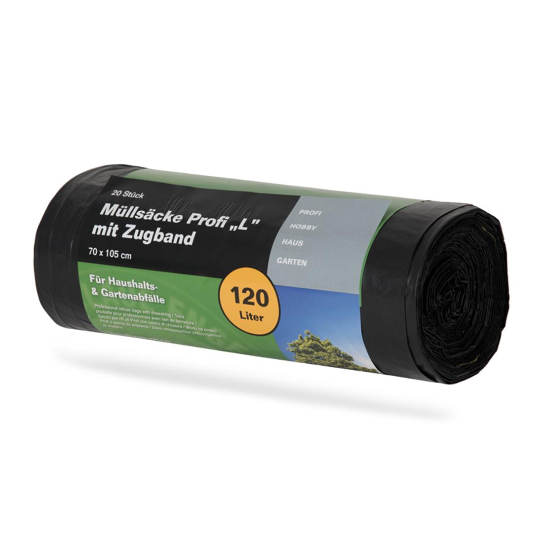 Müllsäcke PROFI 120 L mit Zugband NOOR