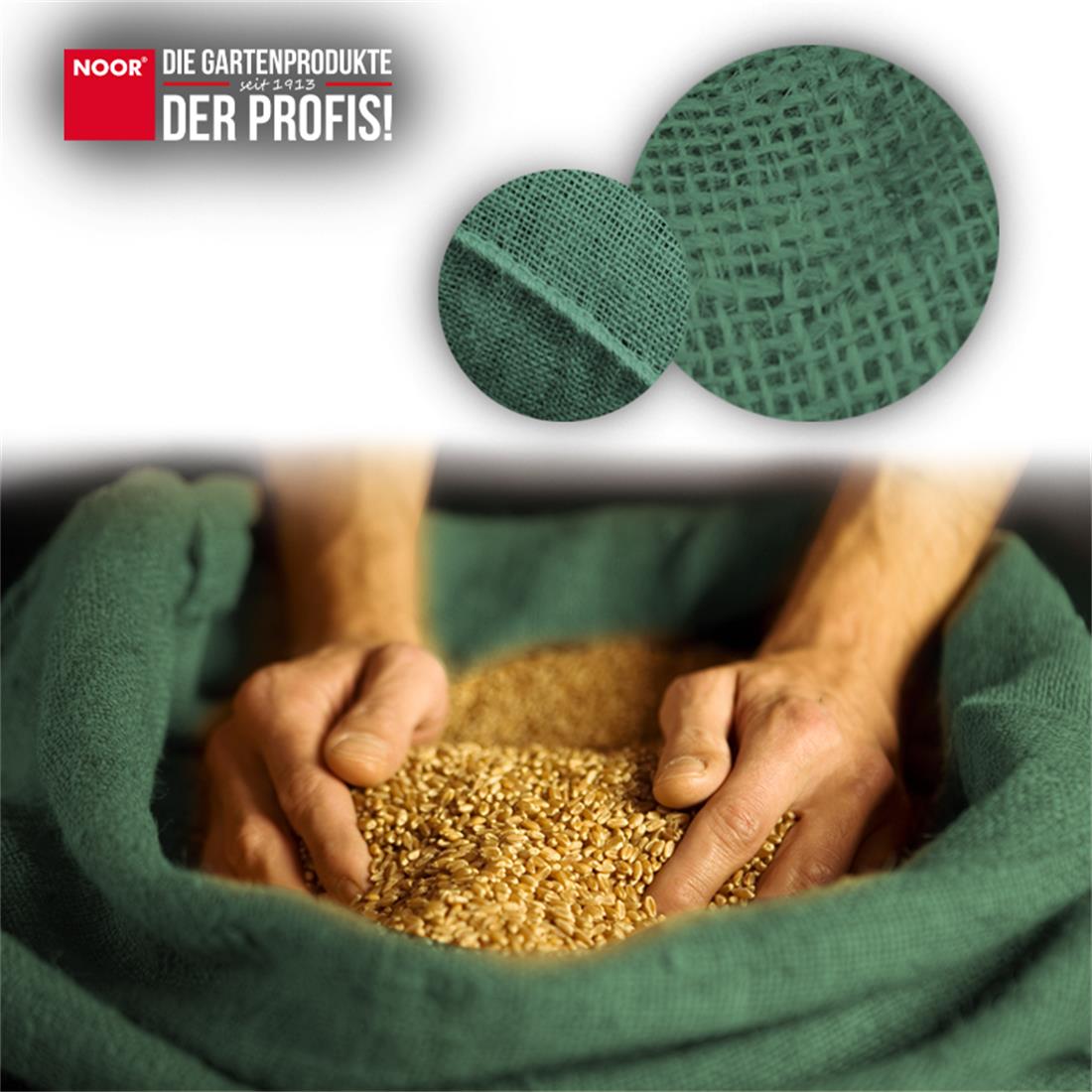 Jutesack PREMIUM Grün Anwendung NOOR
