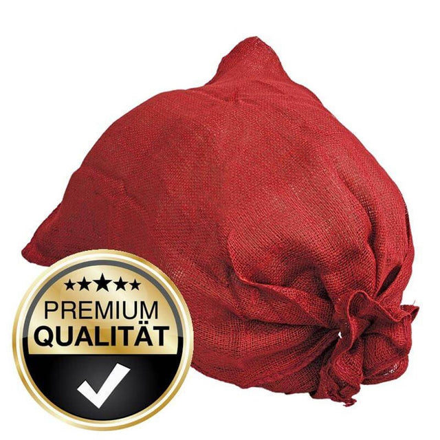Jutesack PREMIUM Rot Qualitätssiegel NOOR