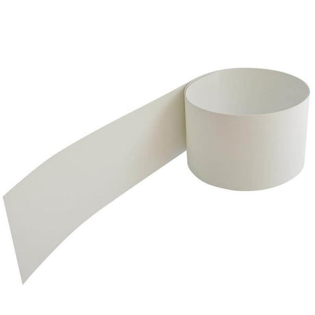 Vorkonfektionierter Sichtschutzstreifen aus Hart-PVC für stabilen Halt ohne Klemmschienen