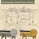VegTrug® Klassik - 1,8 m - Klassisches Hochbeet aus Zedernholz