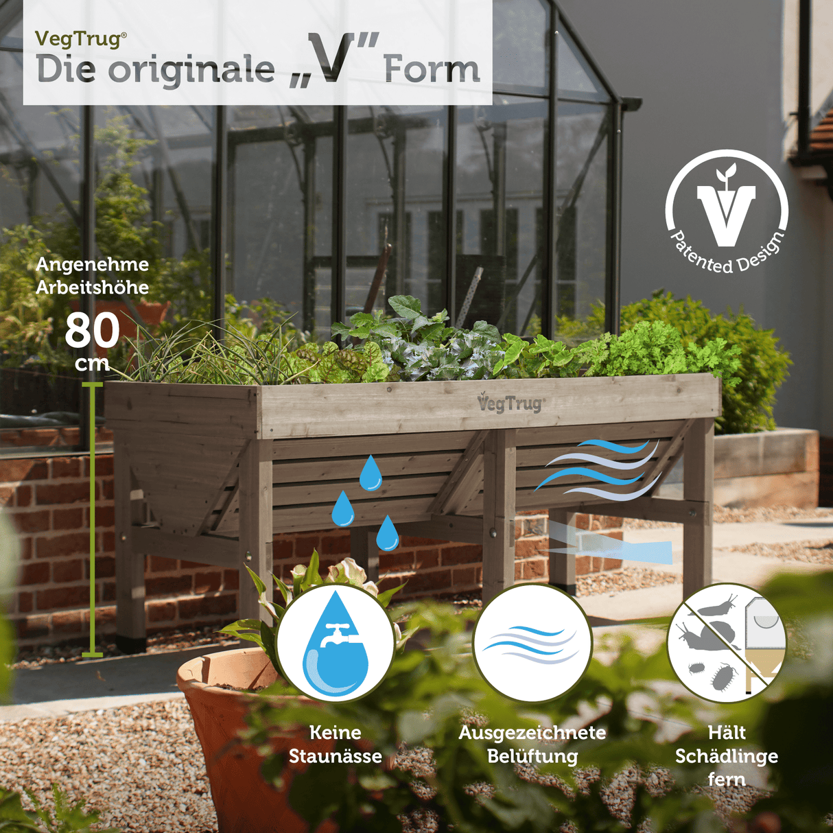 VegTrug® Klassik - 1,8 m - Klassisches Hochbeet aus Zedernholz