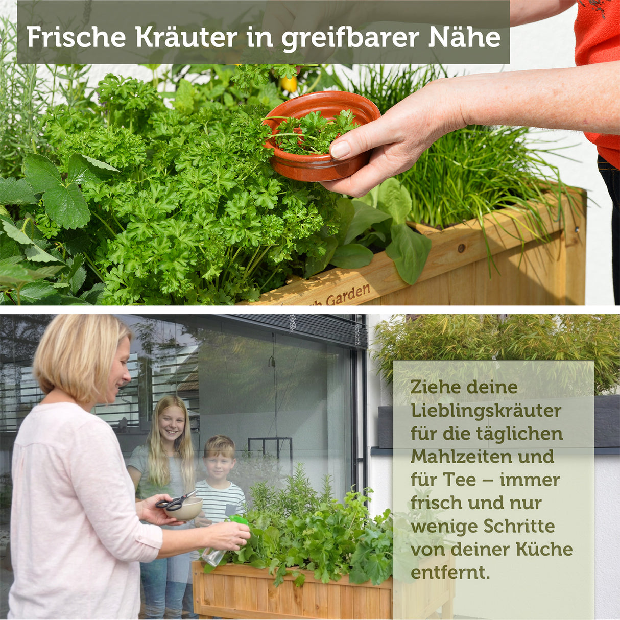 VegTrug® Kräuterhochbeet - Kräuteranbau inklusive Kräuterteiler