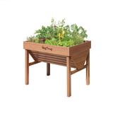 VegTrug® Aluminium Hochbeet 1 m in Teak-Optik