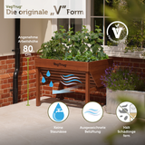 VegTrug® Aluminium Hochbeet 1 m in Teak-Optik
