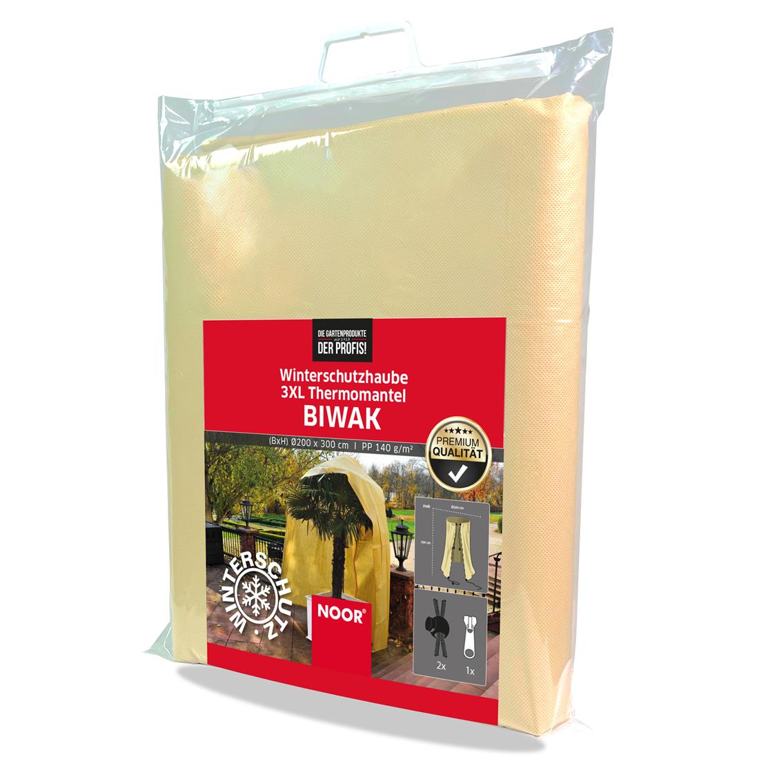 Robuste Winterschutzhaube BIWAK aus starkem Spezialvlies für den Winterschutz von Gartenpflanzen