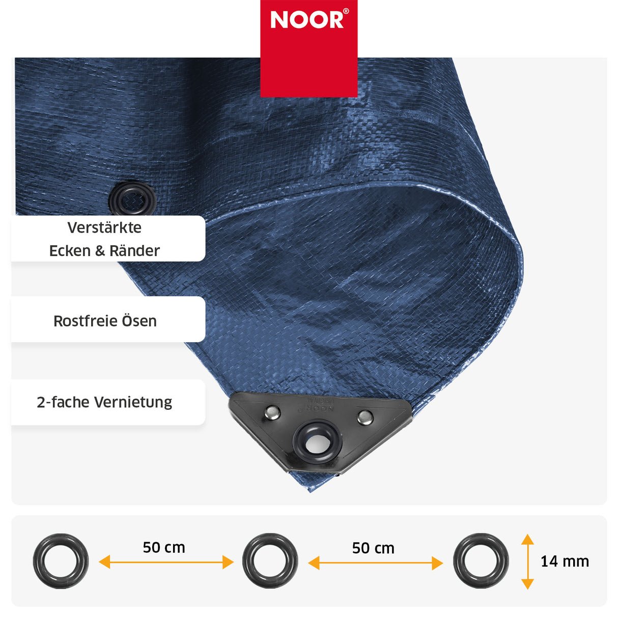 Abdeckplane PROFI 140g/m² - Verschiedene Größen
