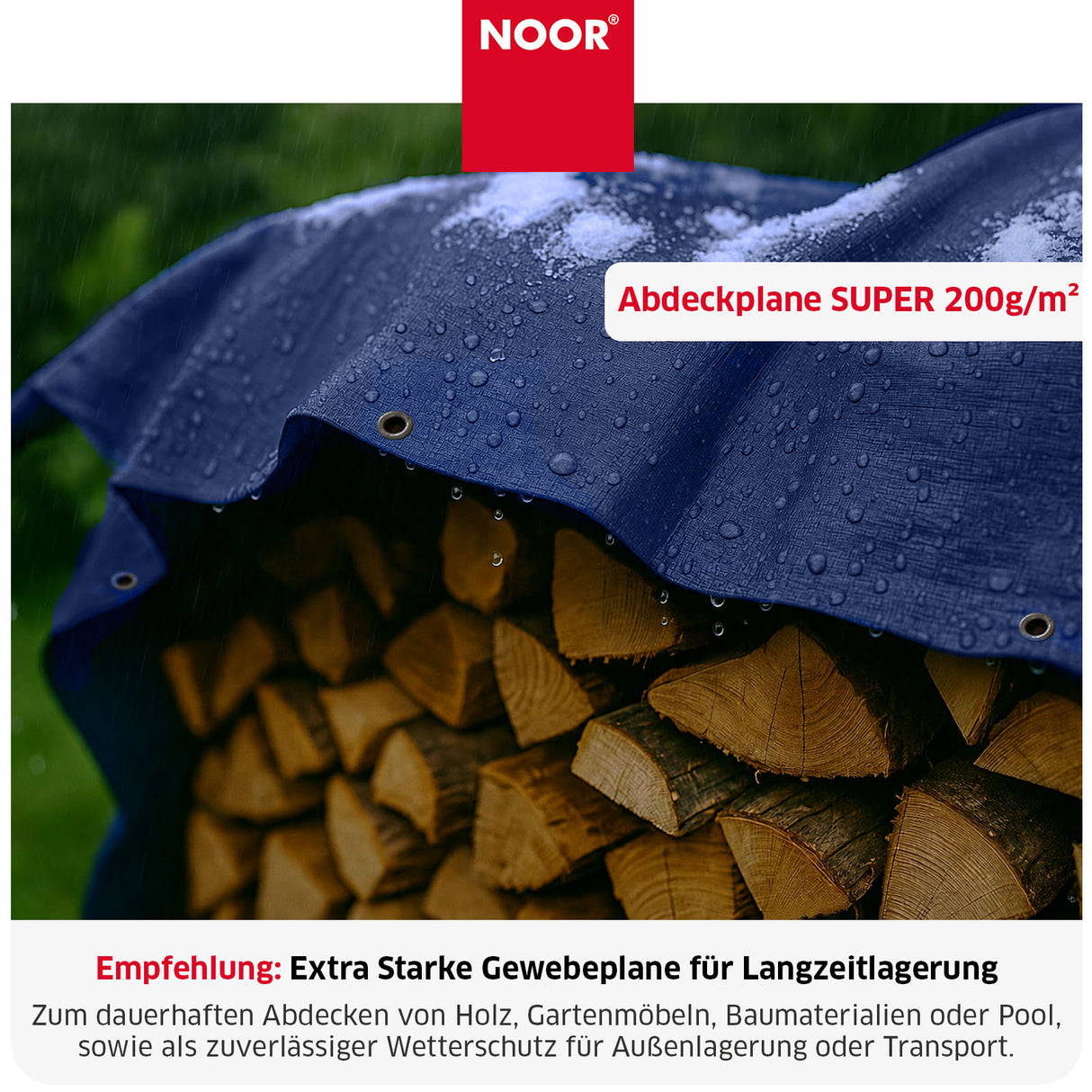 Abdeckplane SUPER 200g/m² - Verschiedene Größen