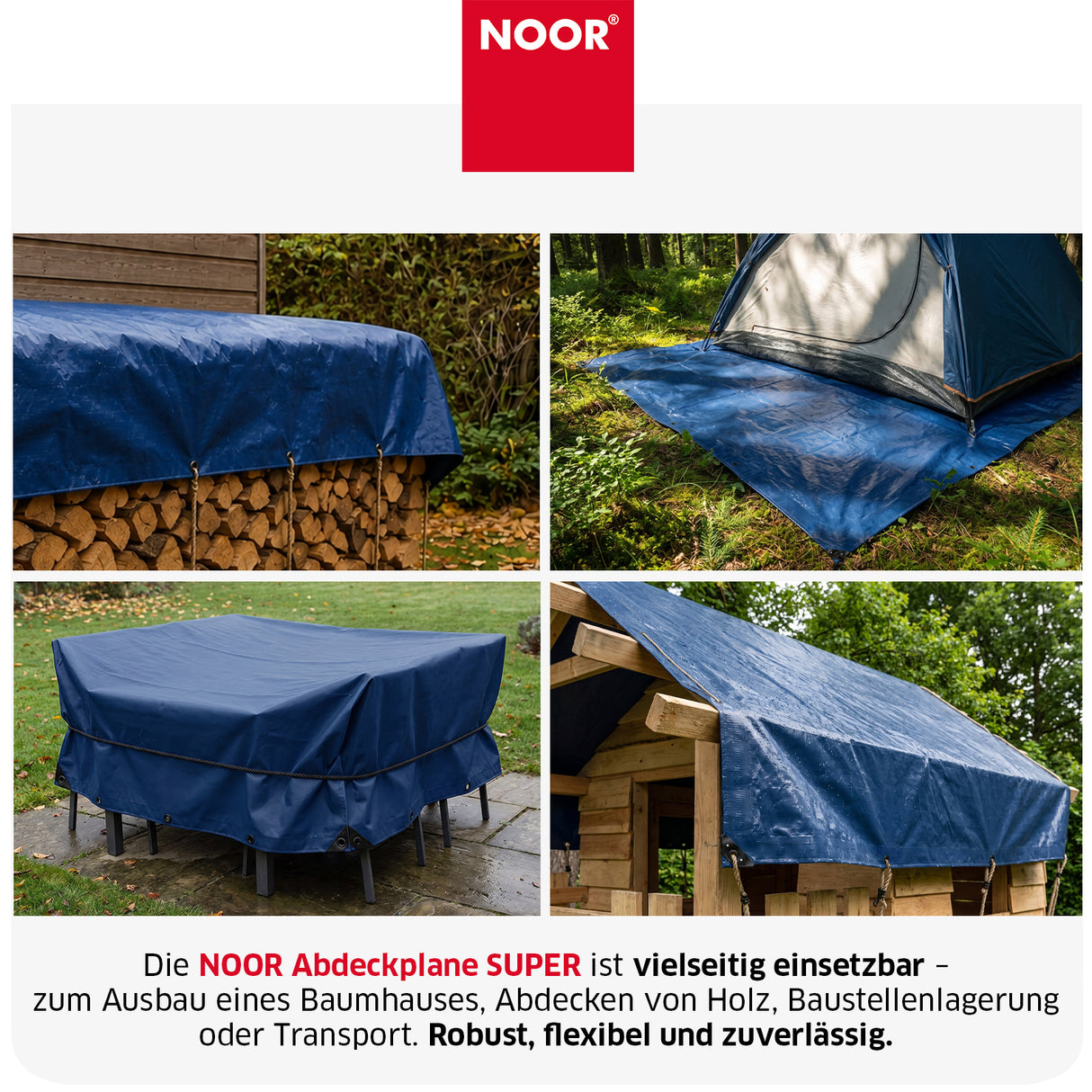 Abdeckplane SUPER 200g/m² - Verschiedene Größen