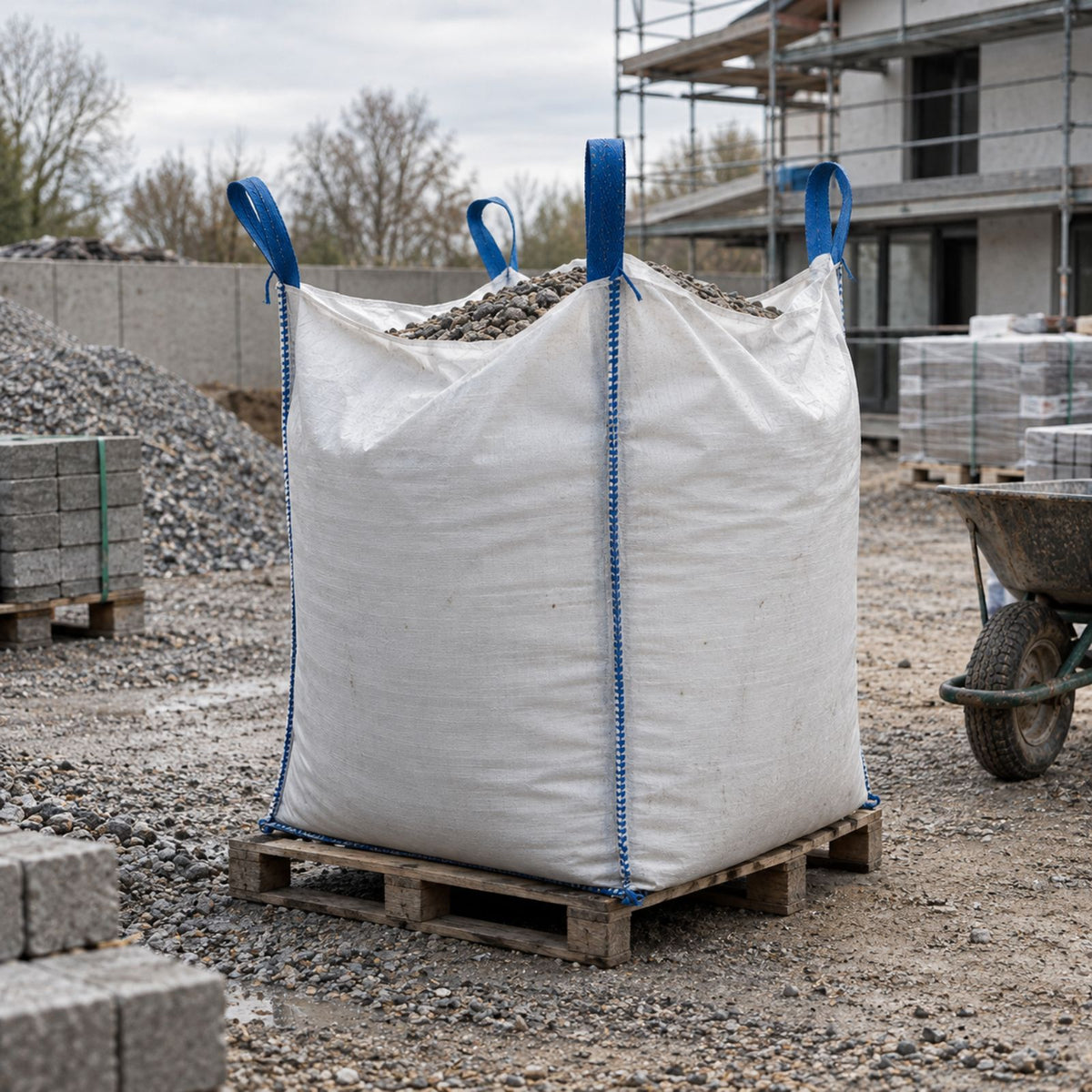 Big Bag FIBC 1000 kg - 90 x 90 cm mit Schürze & Auslaufstutzen