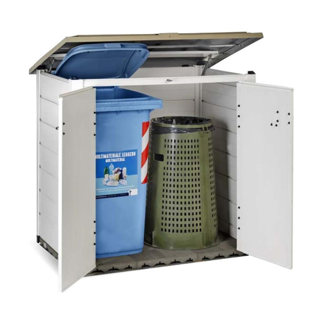 Mülltonnenbox EVO mit Mülltonnen NOOR