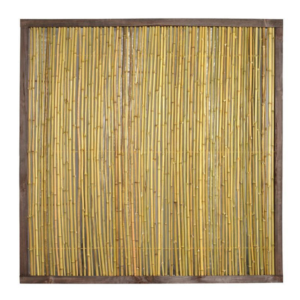 Bambuszaun Bangkok mit Holzrahmen | Sichtschutz-Elemente