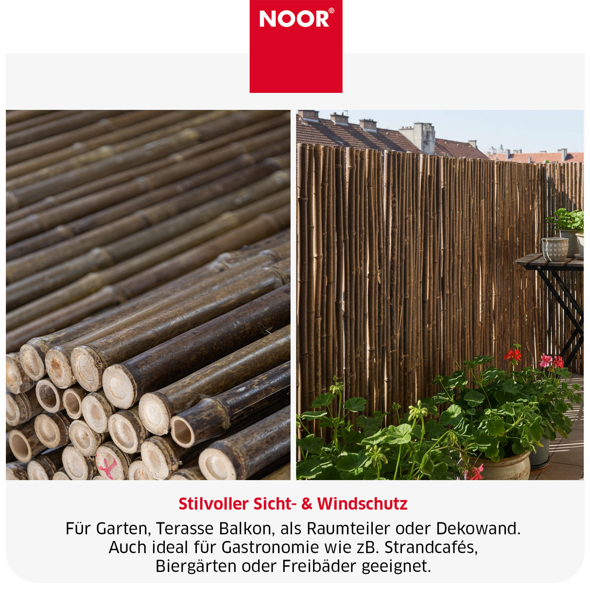 Bambusmatte Black Edition - Verschiedene Größen