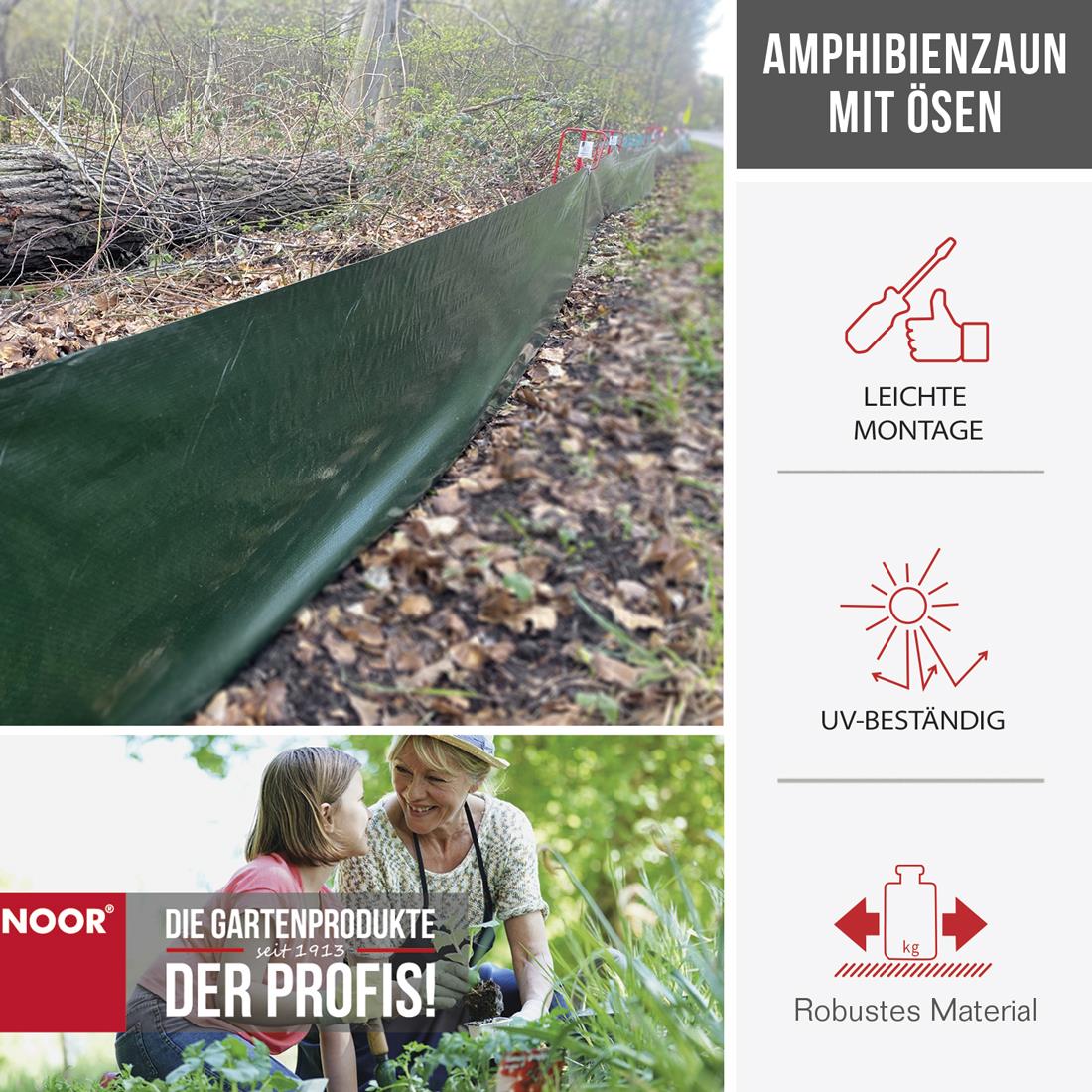 Amphibienzaun 120 g/m² Eigenschaften NOOR