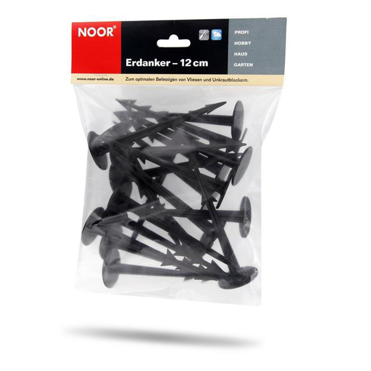 Stabile Erdanker 12 cm im Set zur sicheren Befestigung von Bodenvlies, Unkrautvlies und Gartenplanen