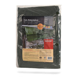 Robuste Holz-Abdeckplane 210 g/m² in Dunkelgrün zur wetterfesten Abdeckung von Brennholzstapeln