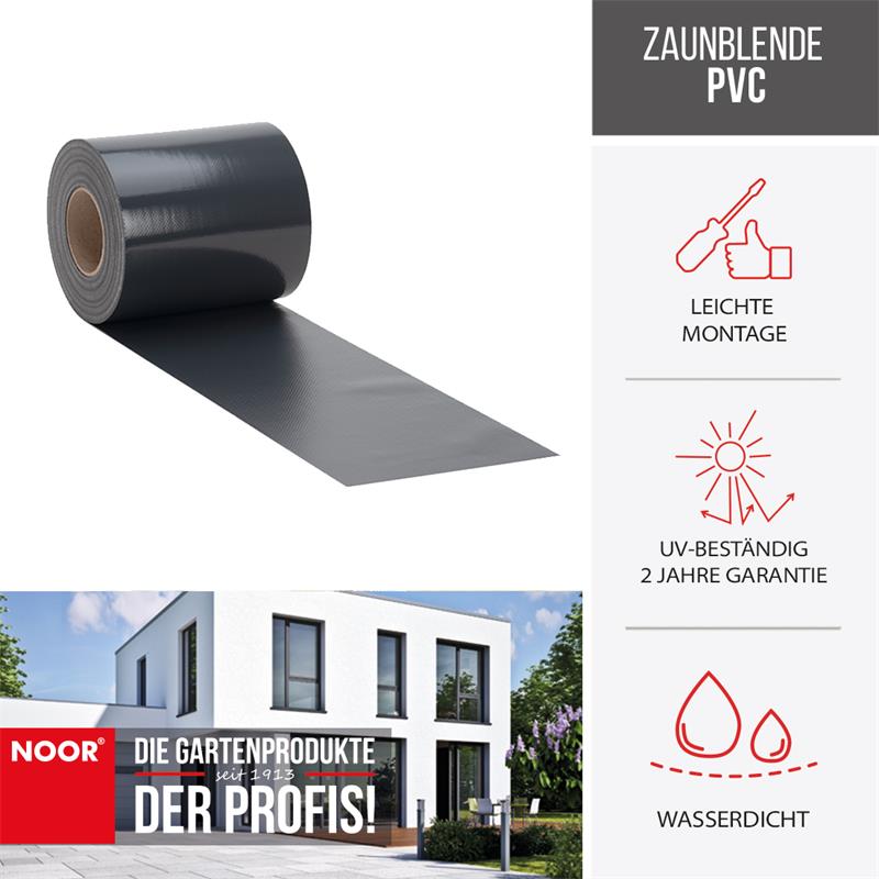 Flexibles PVC-Material auf der Rolle – ideal zum individuellen Zuschneiden auf die passende Zaunlänge